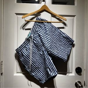 Bonobos Navy and Blue Striped Men’s Swim Short NWOT Never Worn